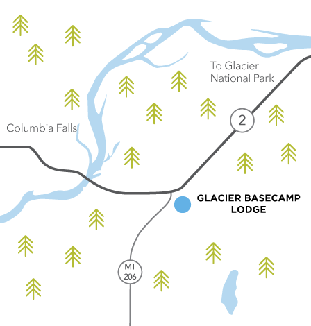 Glacier Basecamp Lodge map