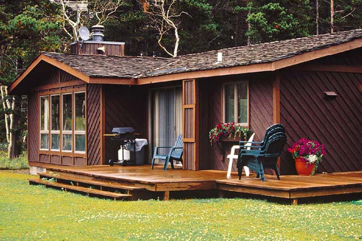 Exterior of the Golf House at Glacier Park Lodge